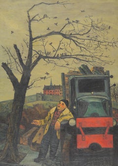 The Junkman's Serenade oil painting by Gregorio Prestopino