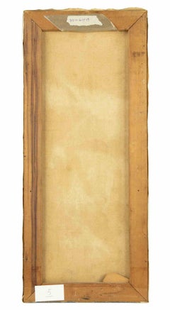 Violon et fleurs - Peinture à l'huile de Gregorio Sciltian - Milieu du XXe siècle