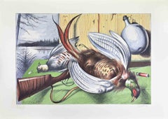 After the Hunt - Lithograph by Gregorio Sciltian - 1968