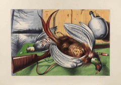After the Hunt - Lithograph by Gregorio Sciltian - 1968