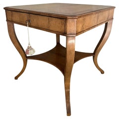 Gregorius Pineo Biedermeier Style Side Table With Drawer and Undershelf