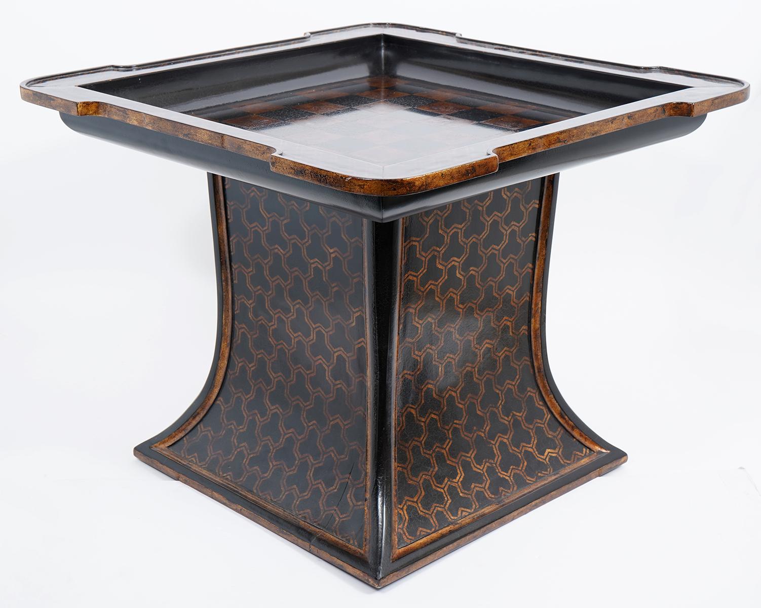 Contemporary Gregorius Pineo Ishizawa Chinoiserie Side Table with Game Board Top