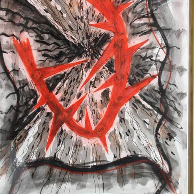 Expulsion, Abstract Expressionist Painting by Gregory Amenoff For Sale 1