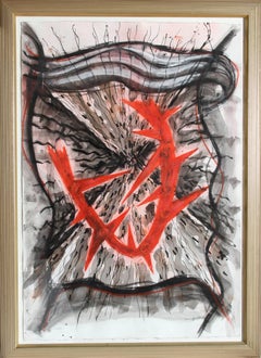 Expulsión, pintura expresionista abstracta de Gregory Amenoff