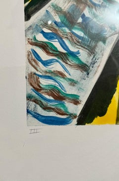 Monoprint Monotype American Modernist Gregory Amenoff Abstract Expressionist