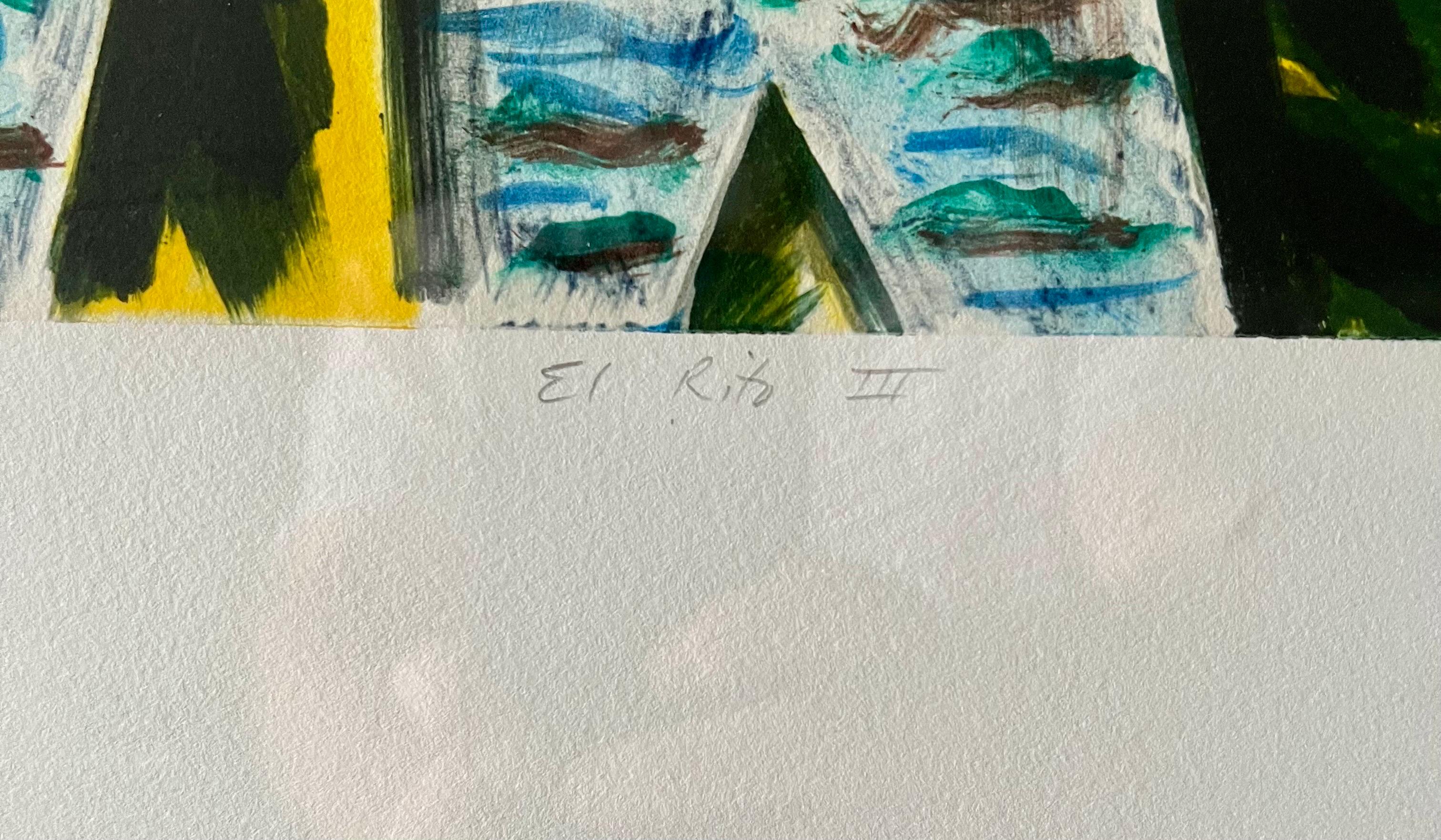 Monoprint Monotipo Modernista americano Gregory Amenoff Espressionista astratto in vendita 4