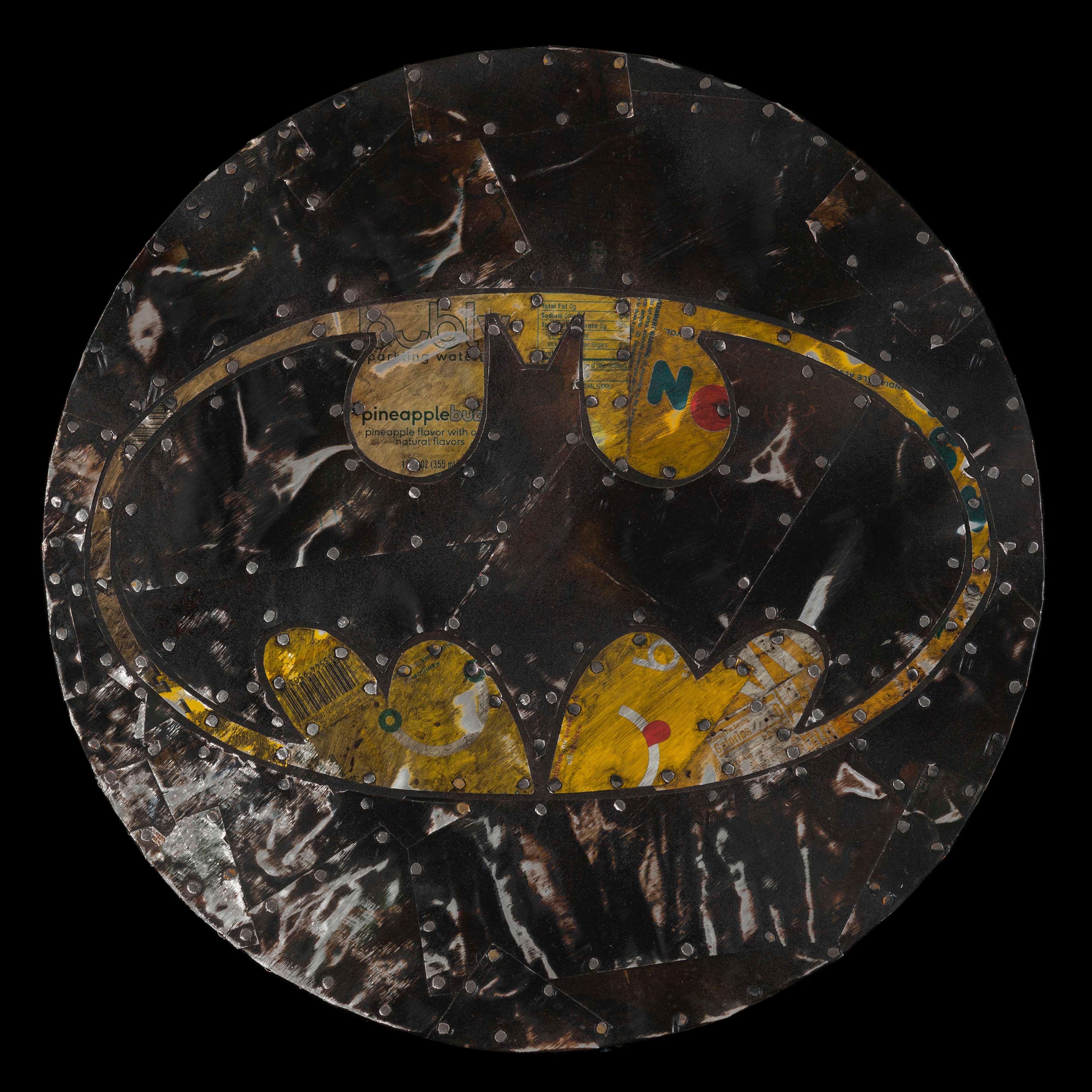 "Batman, " Mixed media painting - Mixed Media Art by Gregory Block