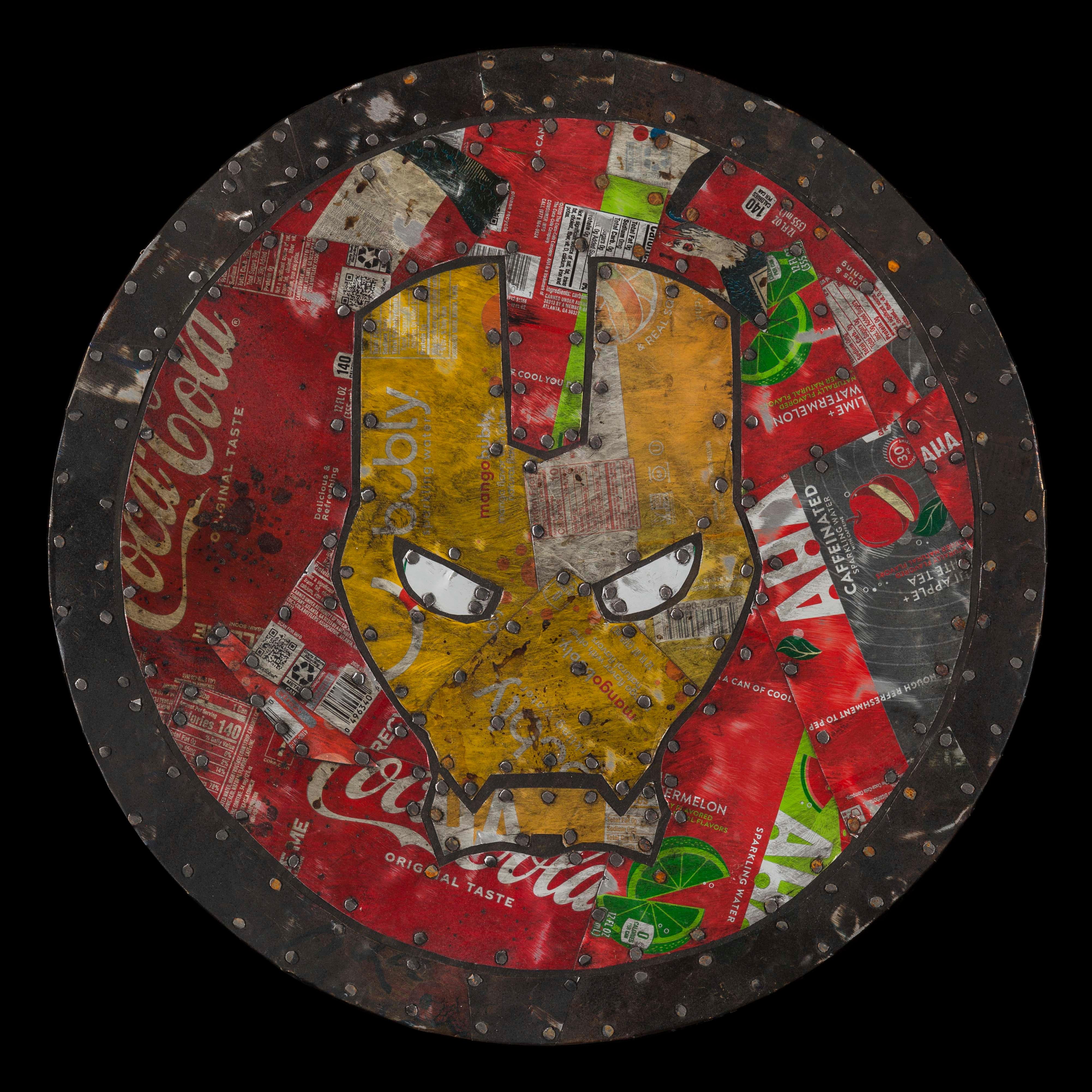 "Ironman, " Mixed media painting - Mixed Media Art by Gregory Block