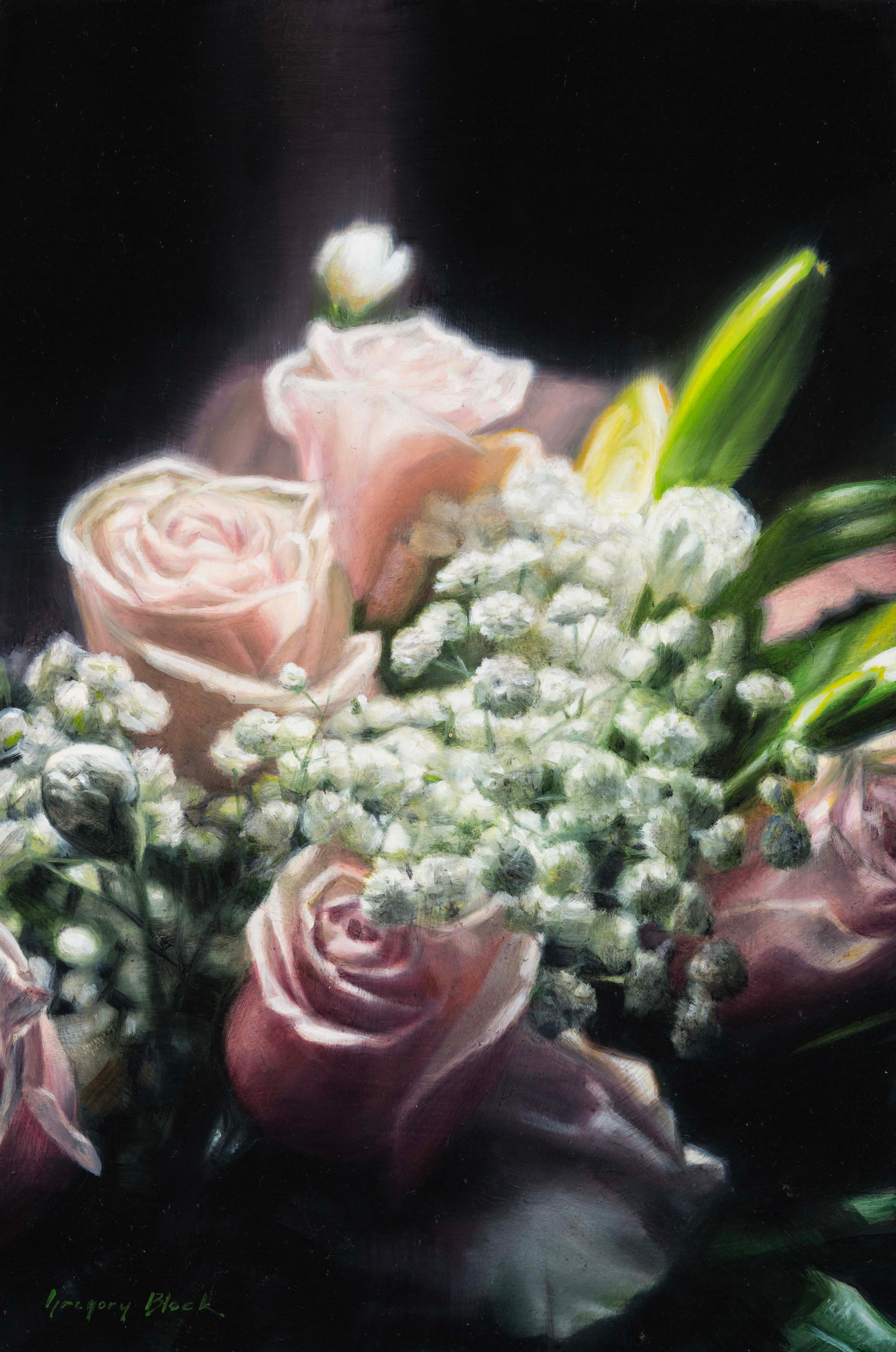 Gregory Block Still-Life Painting - "Baby's Breath", Oil Painting