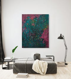 "Eye of the Beholder" (2024) Quadro originale astratto in acrilico su tela