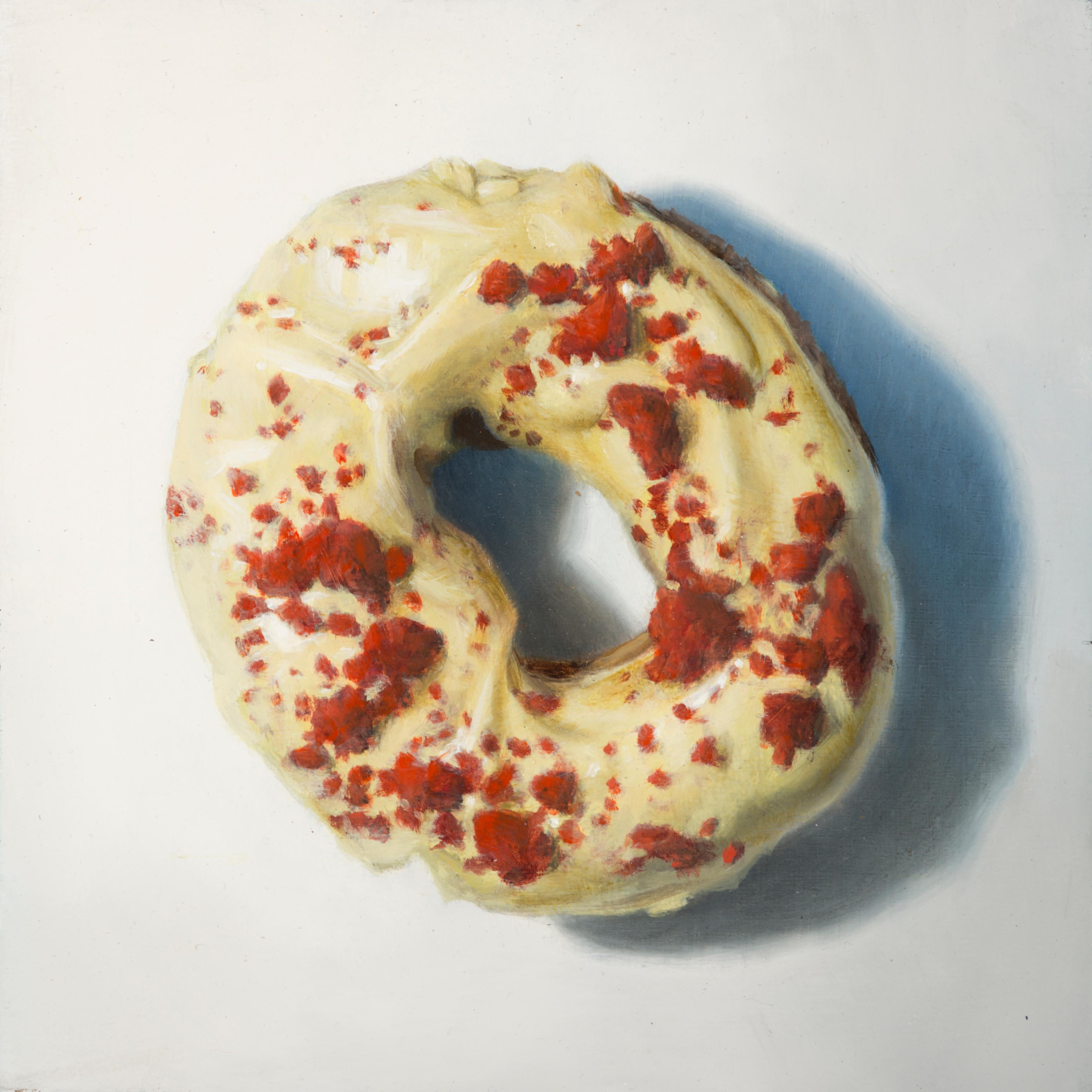 Gregory Block Figurative Painting - "Iced Red Velvet" Oil Painting
