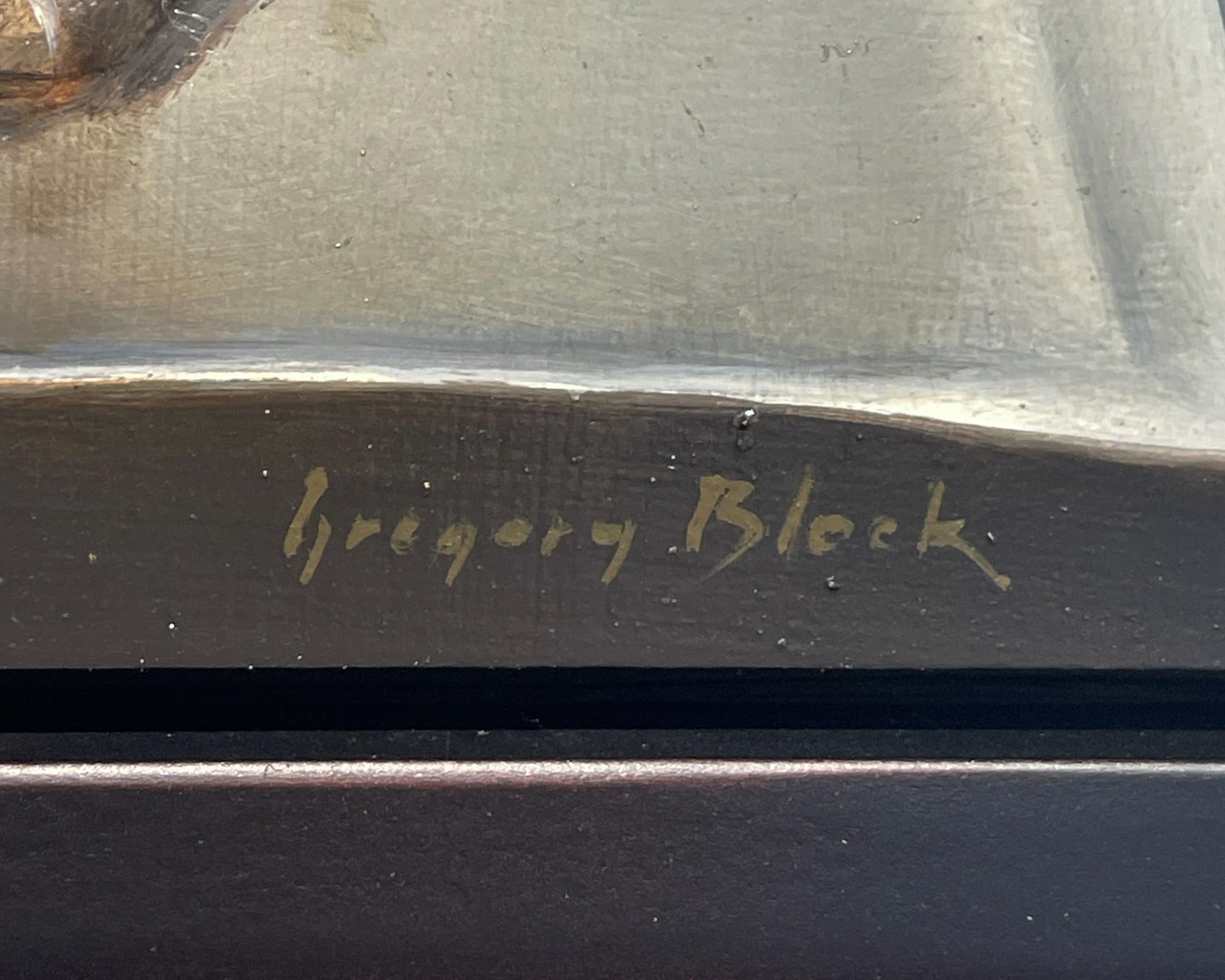 „Leftovers“ (2025) von Gregory Block, Original-Ölgemälde, Ausschnitte in Karton im Angebot 4