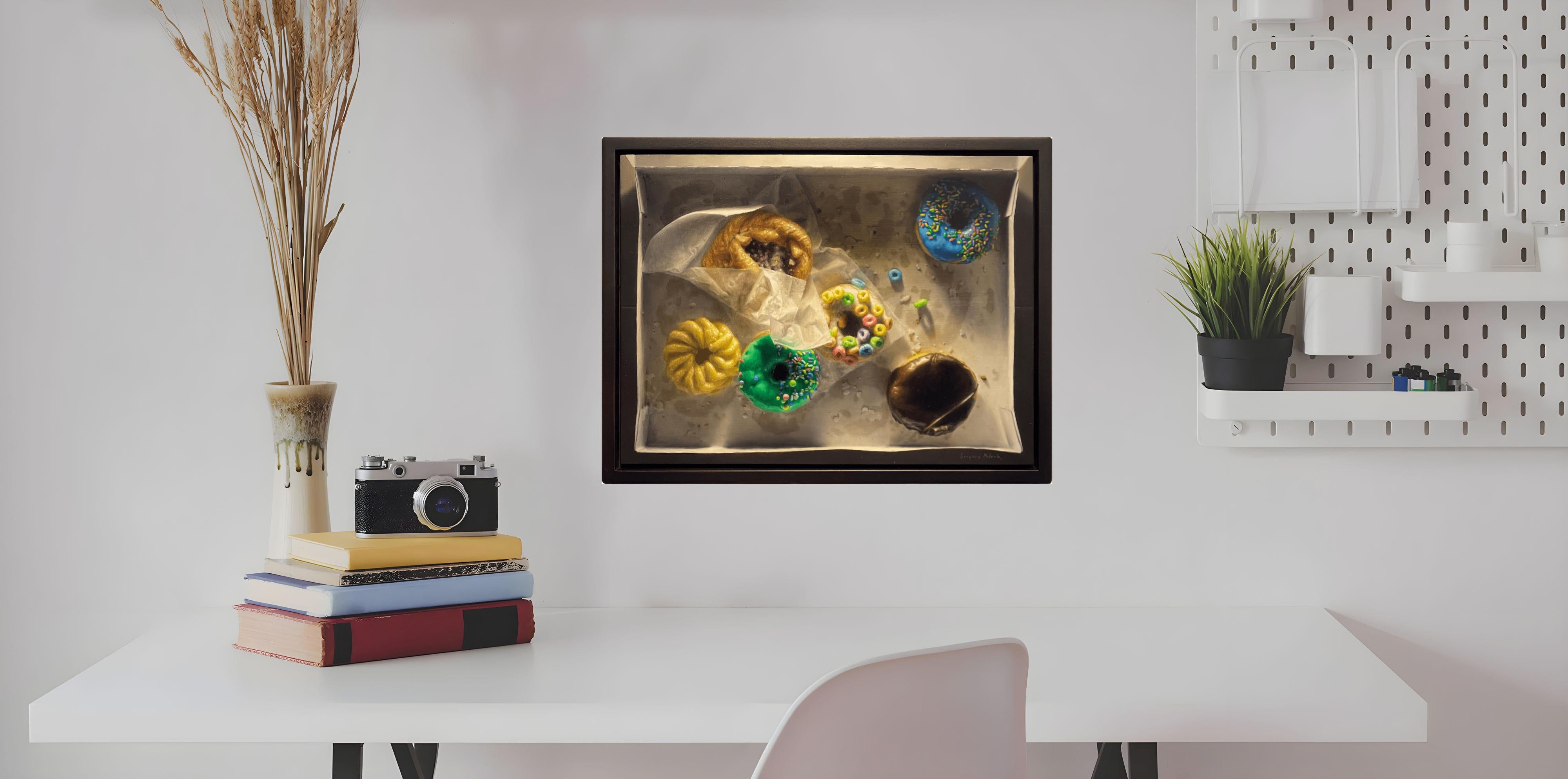 „Leftovers“ (2025) von Gregory Block, Original-Ölgemälde, Ausschnitte in Karton im Angebot 6