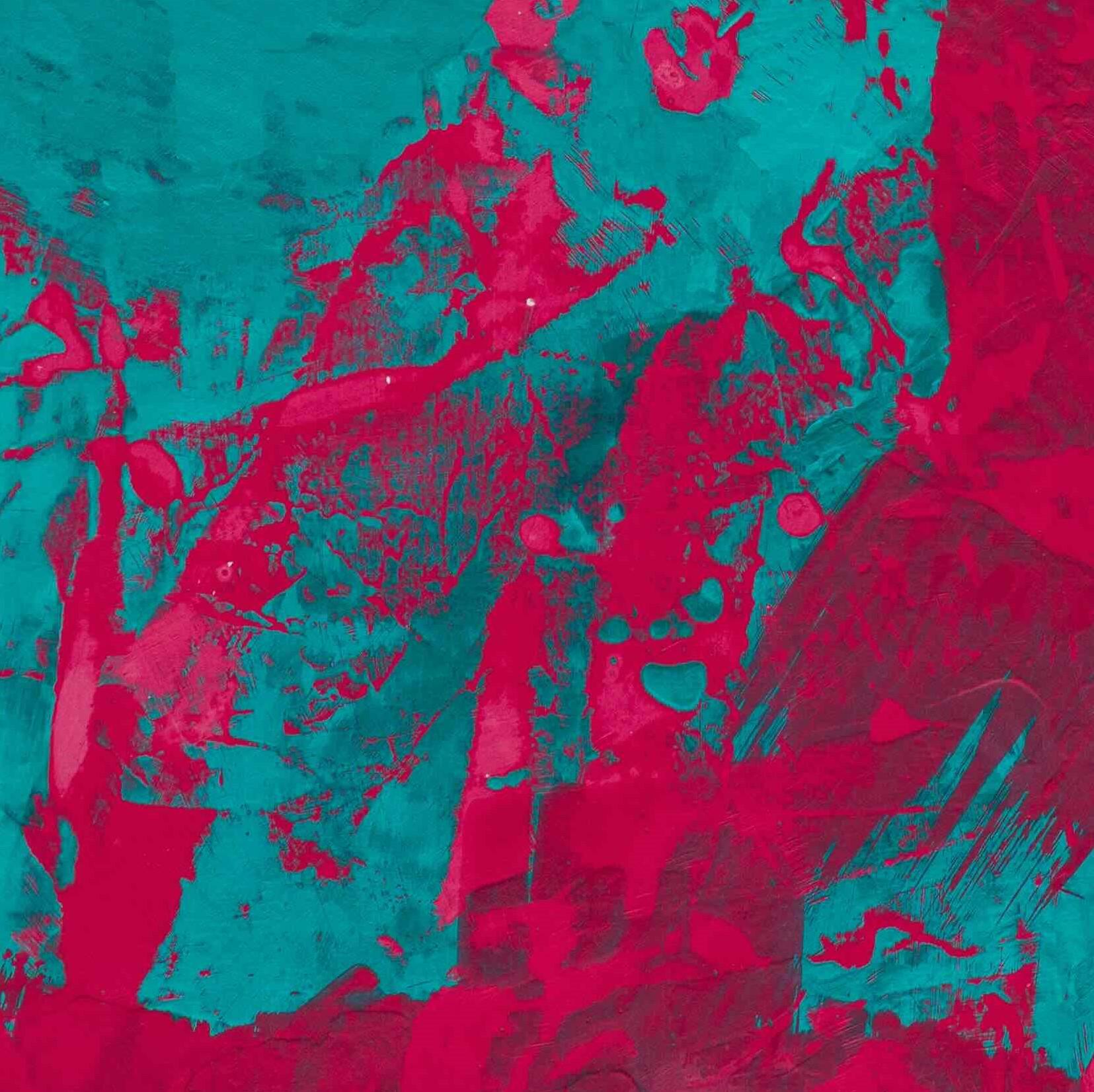 „Painting in Blue and Pink No. 1“ (2024) Original, Abstraktes Acrylgemälde (Blau), Abstract Painting, von Gregory Block