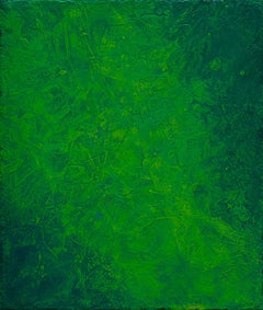 "Pittura in verde" (2024) Pittura acrilica originale e astratta