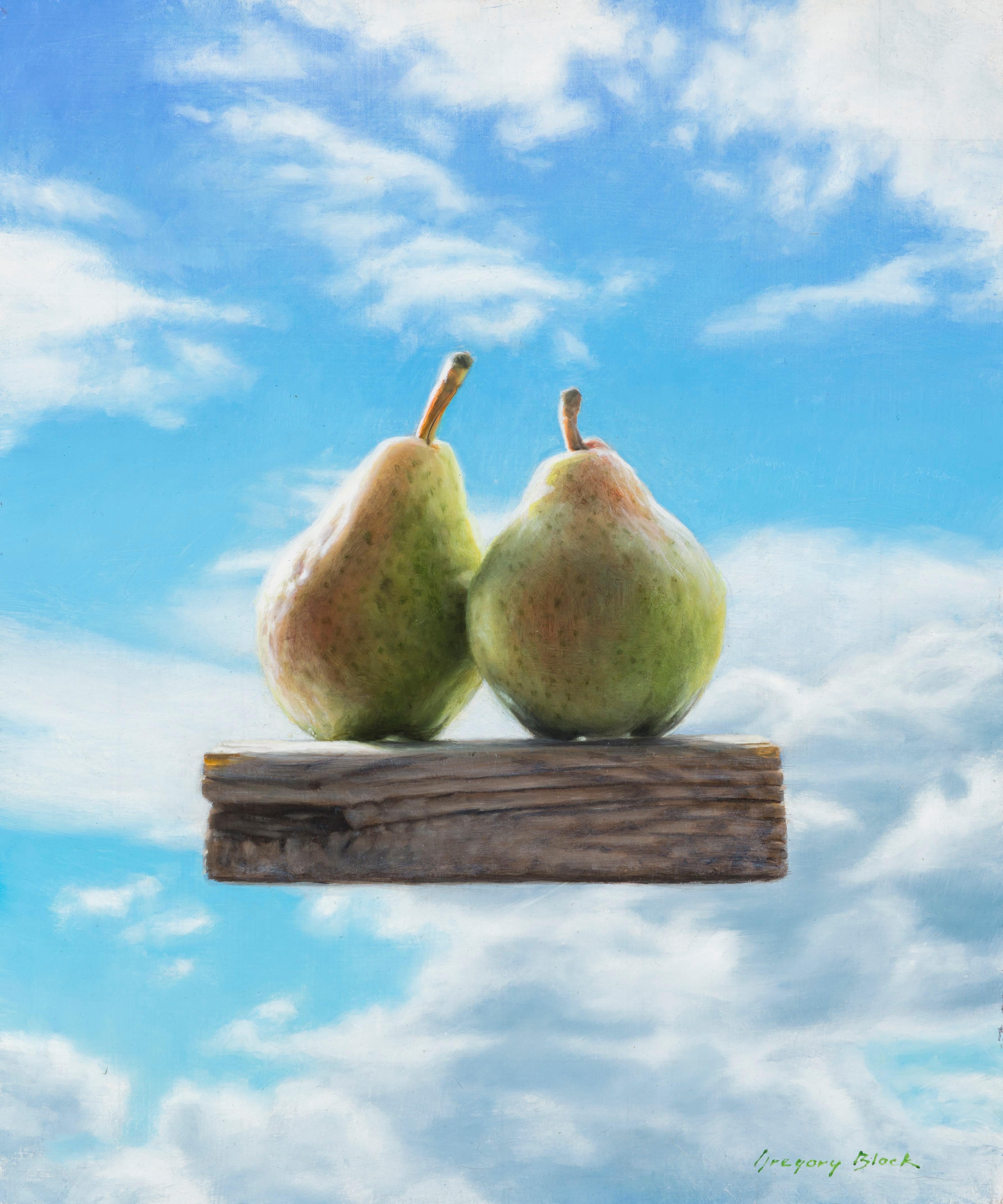 Gregory Block Figurative Painting - "Pears" Oil Painting
