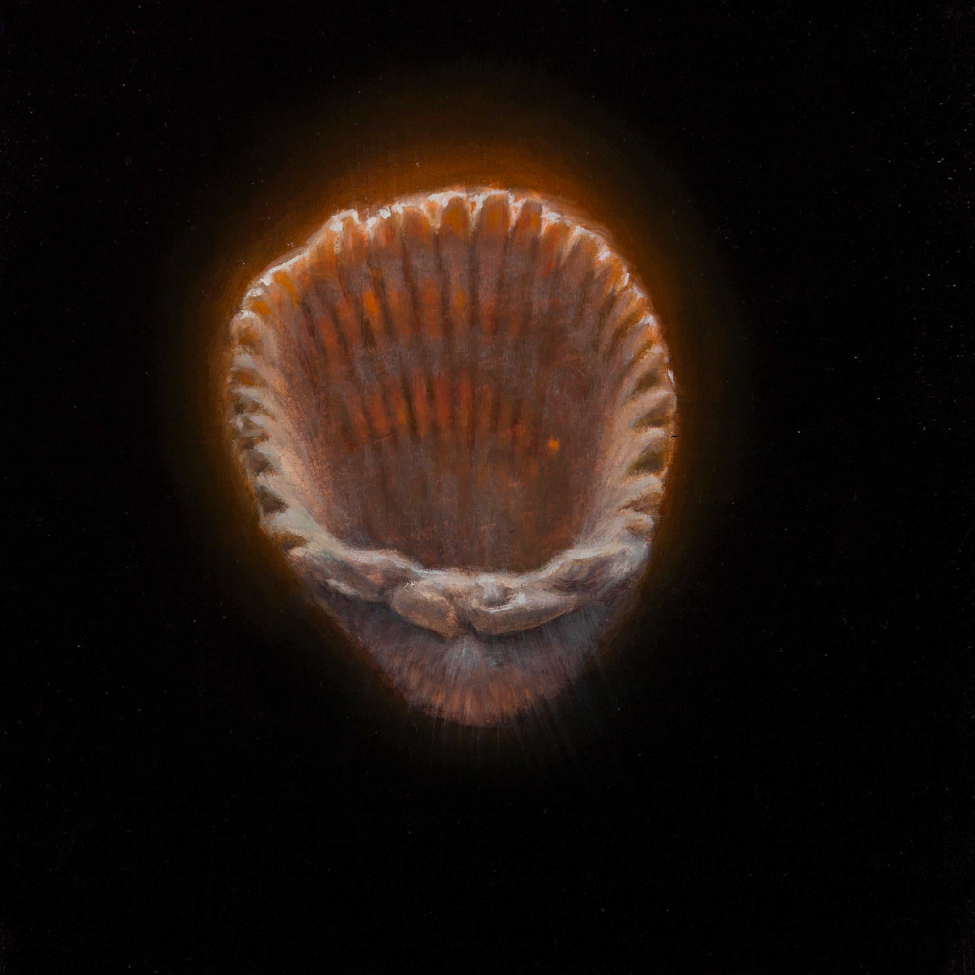 Gregory Block Still-Life Painting - "Shell 16, " Oil Painting