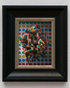 "Spotlight" (2025) Pittura ad olio figurativa astratta e realista originale