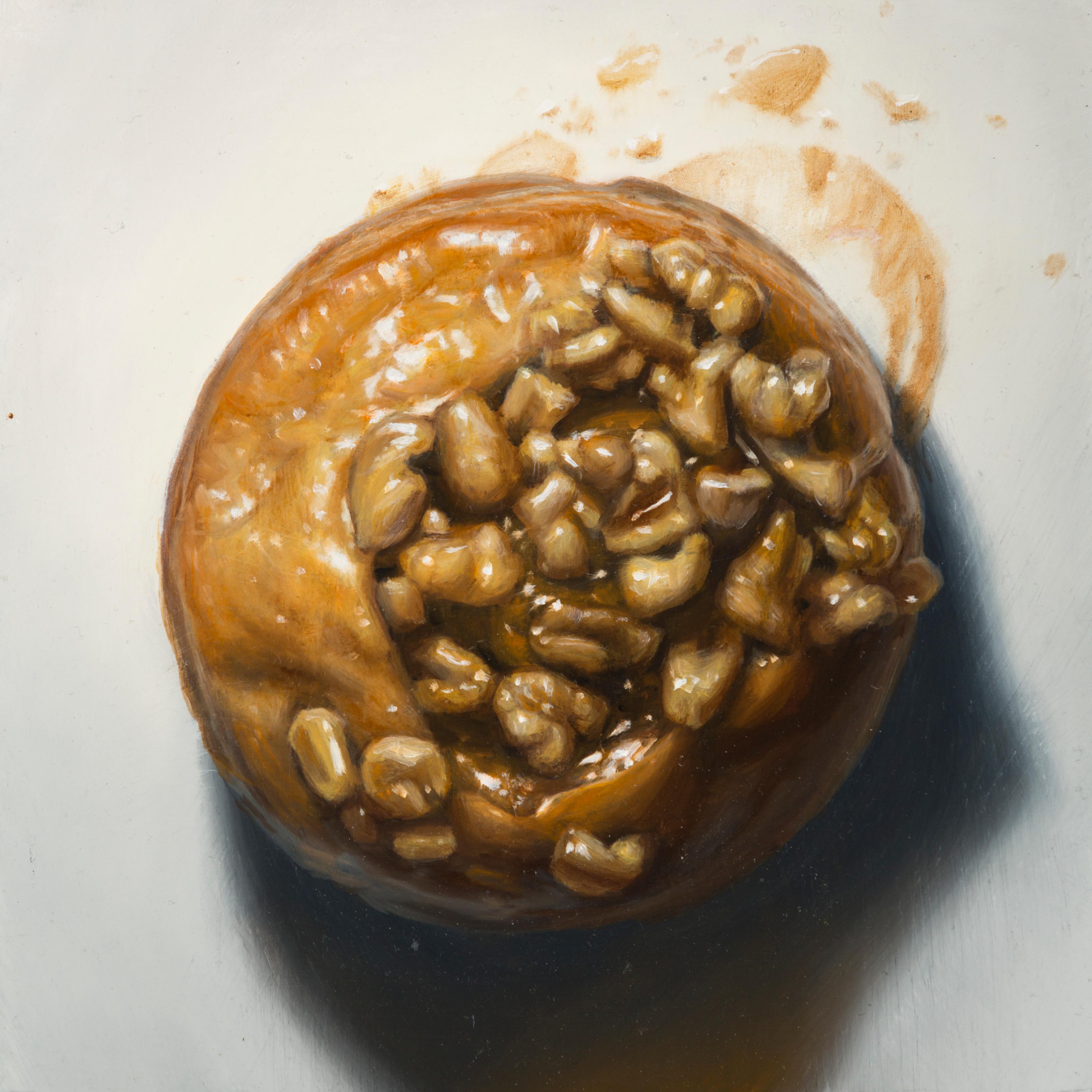 Gregory Block Still-Life Painting - "Sticky Bun" Oil Painting