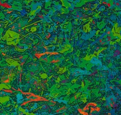 "Il giardino" (2024) Pittura acrilica originale e astratta