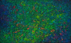 "Il giardino" (2024) Pittura acrilica originale e astratta