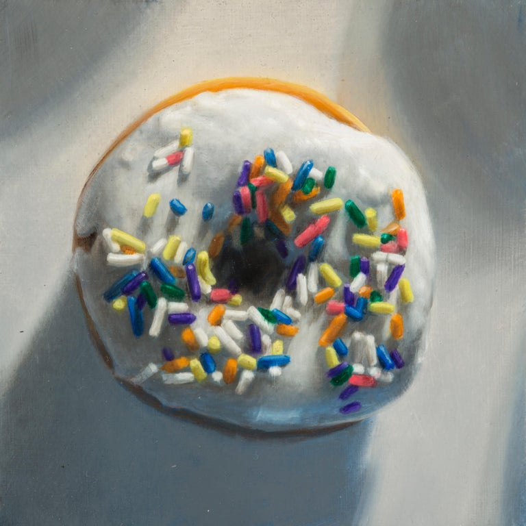 Gregory Block "White Sprinkle," Oil Painting For Sale at 1stDibs