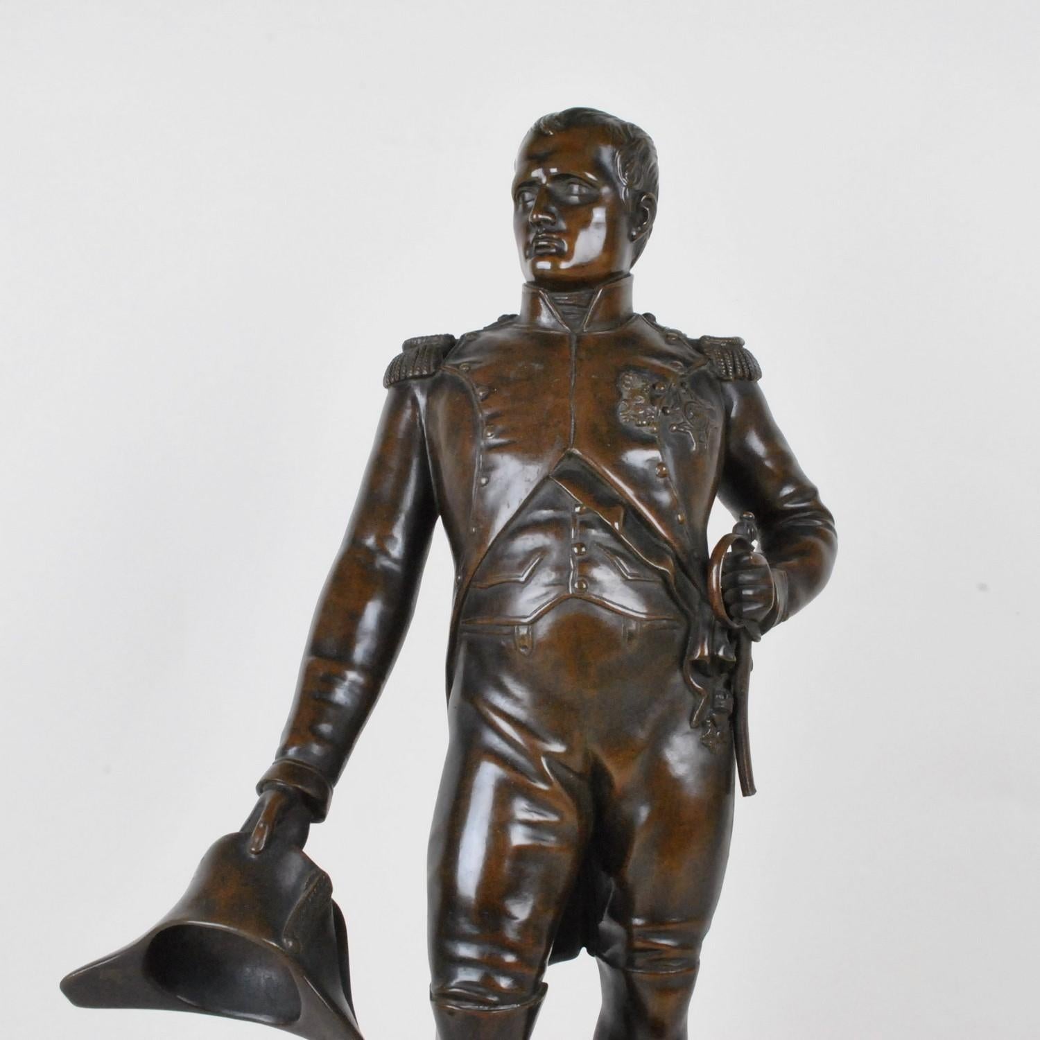 Gregory, Bonaparte Standing, Signed Bronze, 19th Century 6