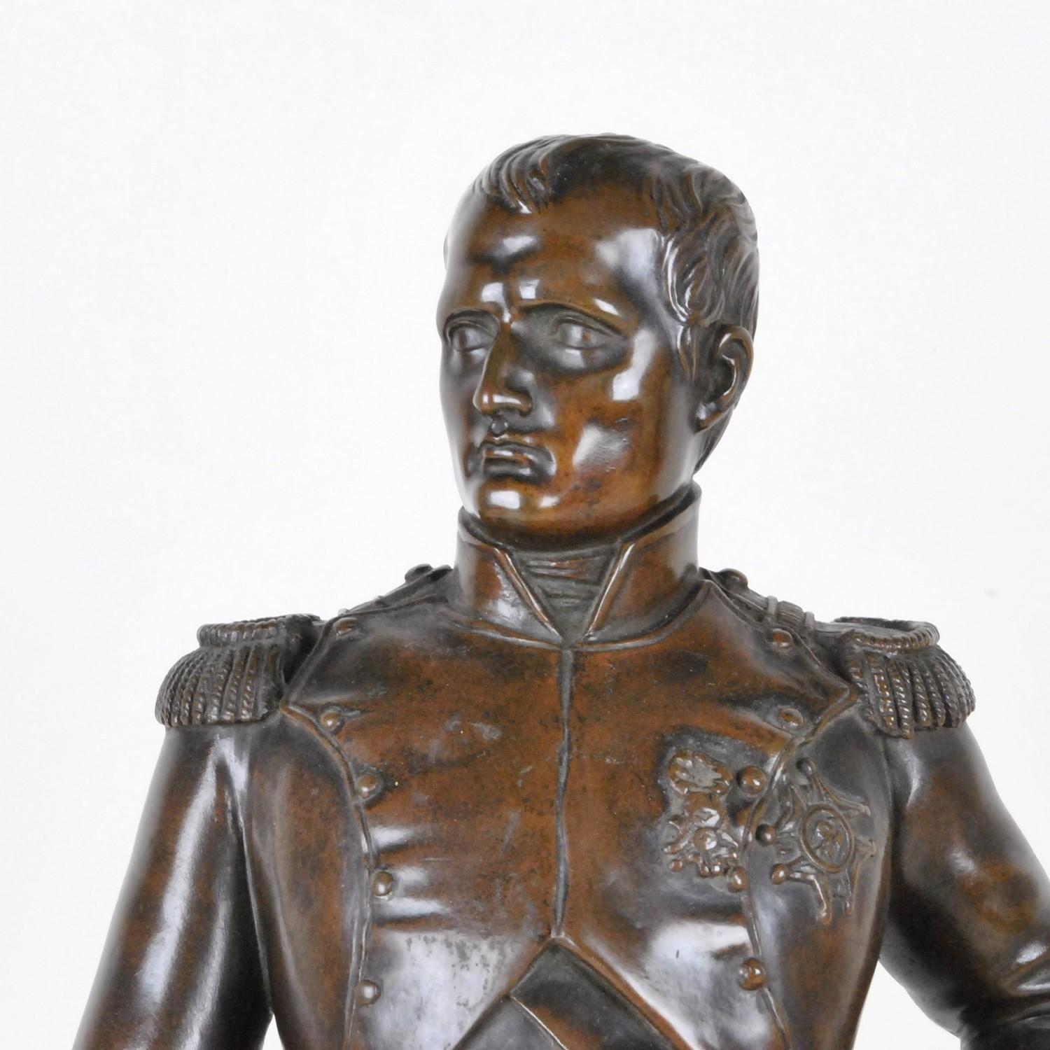 Gregory, Bonaparte Standing, Signed Bronze, 19th Century 7