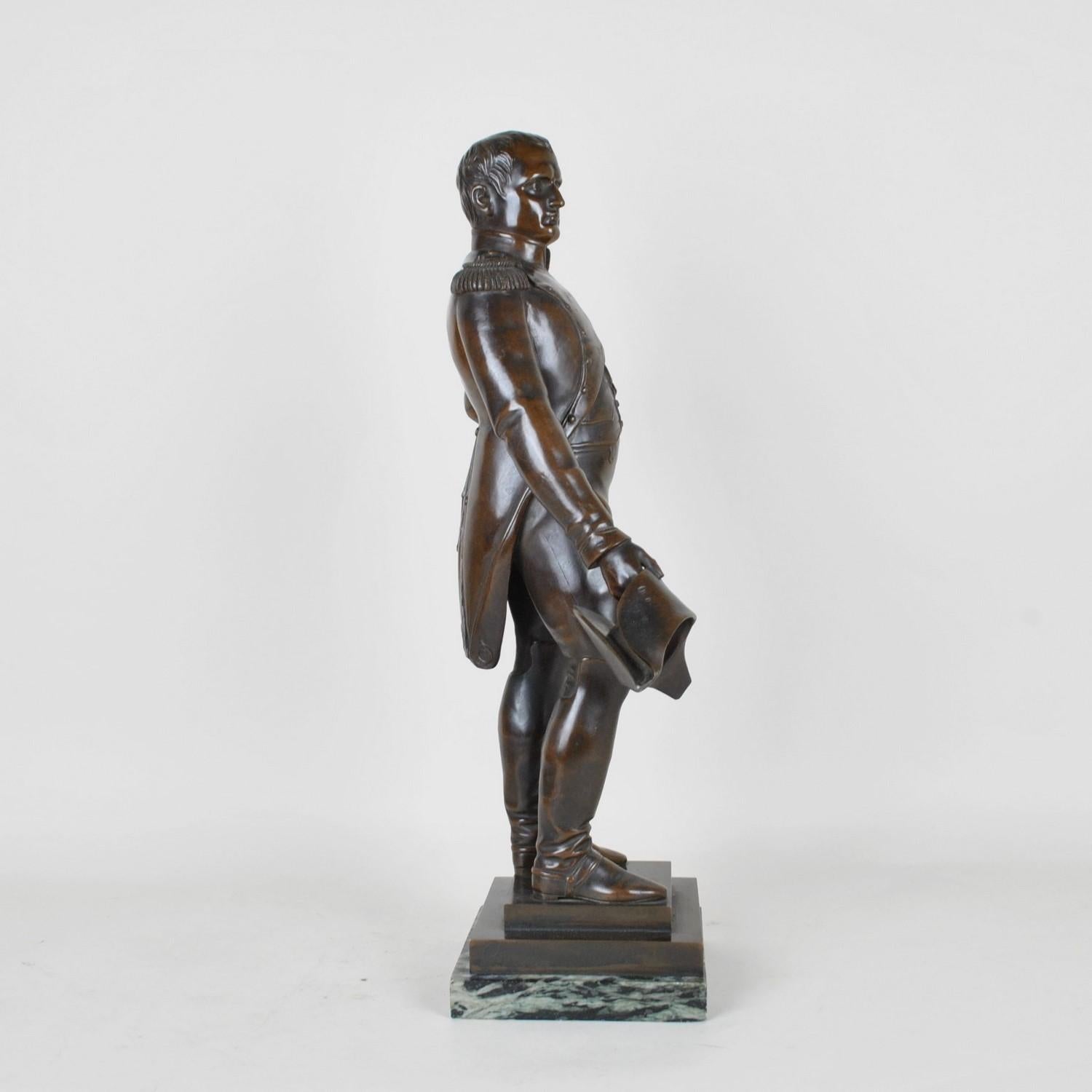 Empire Gregory, Bonaparte Standing, Signed Bronze, 19th Century