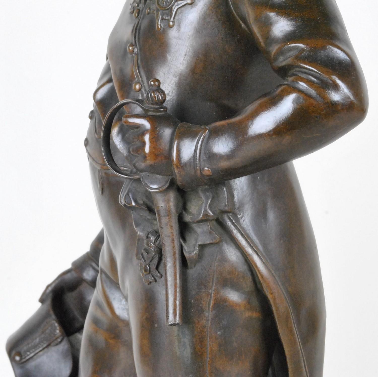 Gregory, Bonaparte Standing, Signed Bronze, 19th Century 2