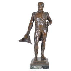 Gregory, Bonaparte Standing, Signed Bronze, 19th Century