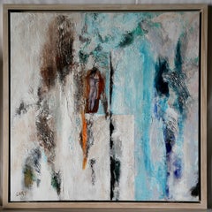 Abstraktes Gemälde im Stil der Jahrhundertmitte 'Discovering Beefcake 1965 #1' Nude Male Gay