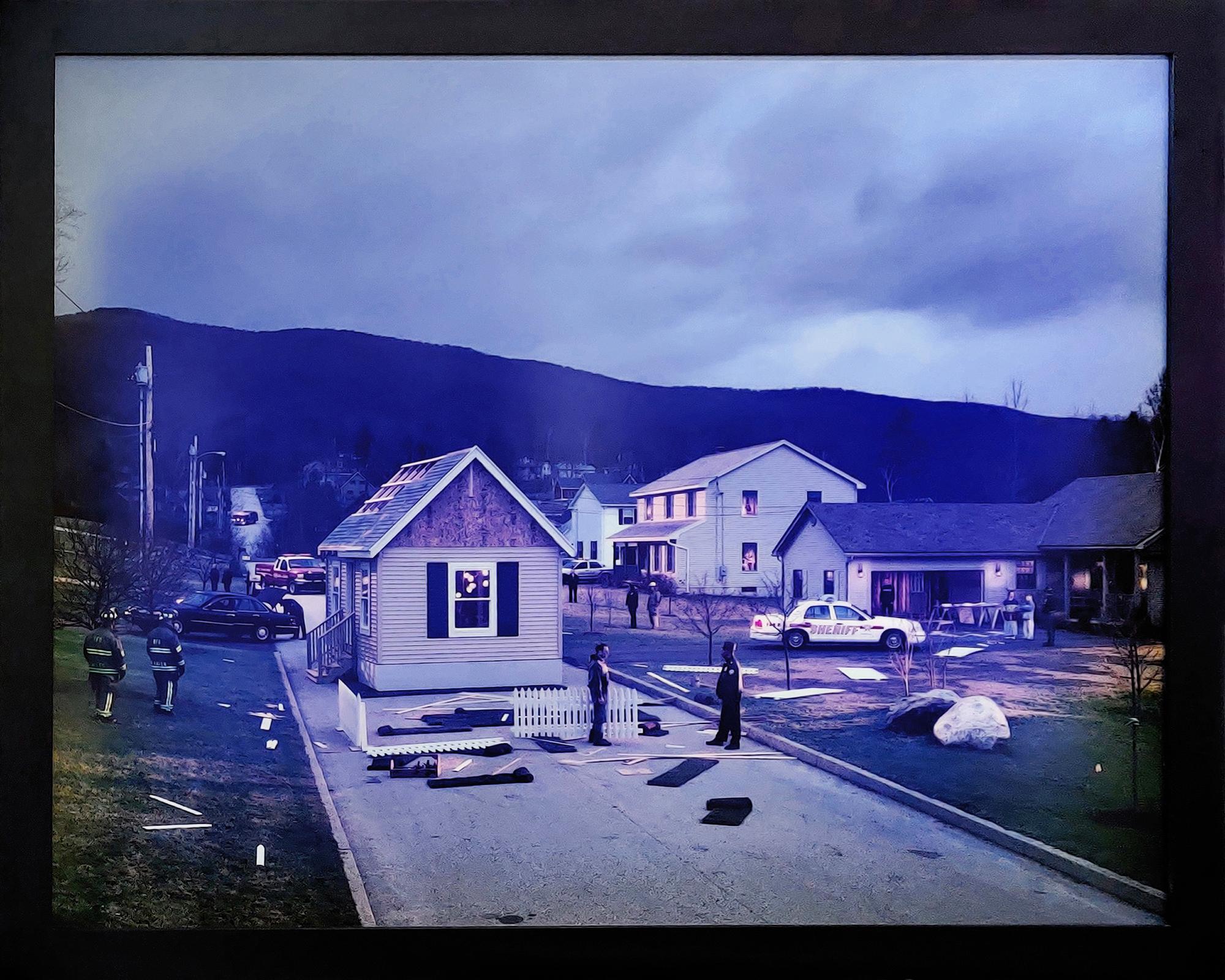 Gregory Crewdson Color Photograph - UNTITLED (HOUSE IN THE ROAD)