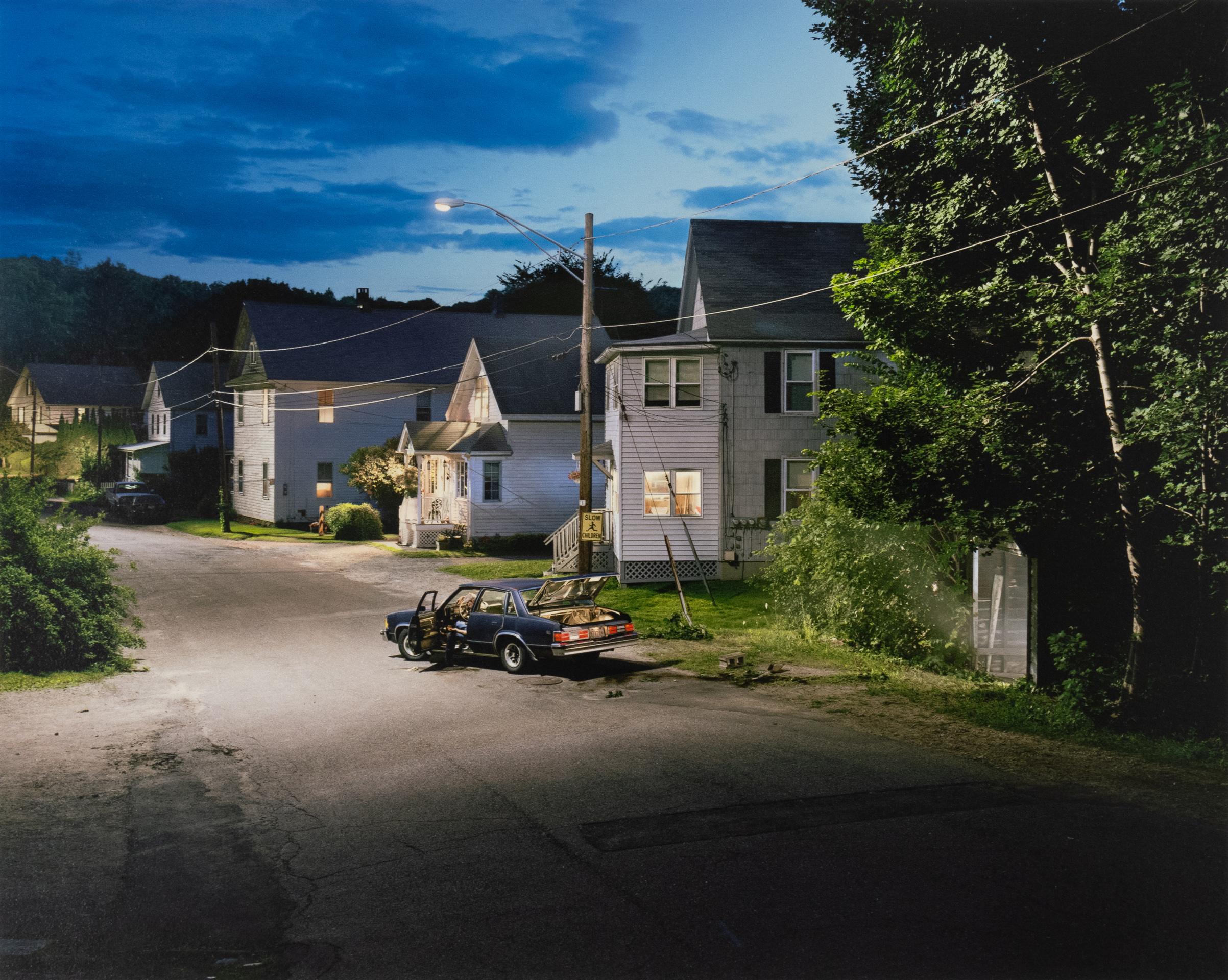Untitled (Man in Car with Shed) - Photograph by Gregory Crewdson