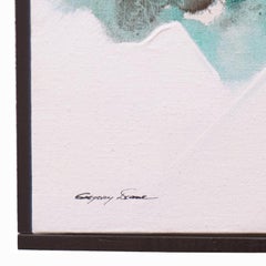 'Abstract in Chestnut and Blue', Florence, Accademia delle Arti, Oil Triptych