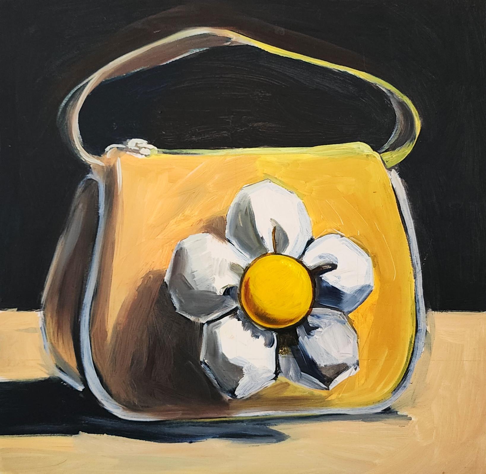 Flower Handbag - Painting by Gregory Eltringham