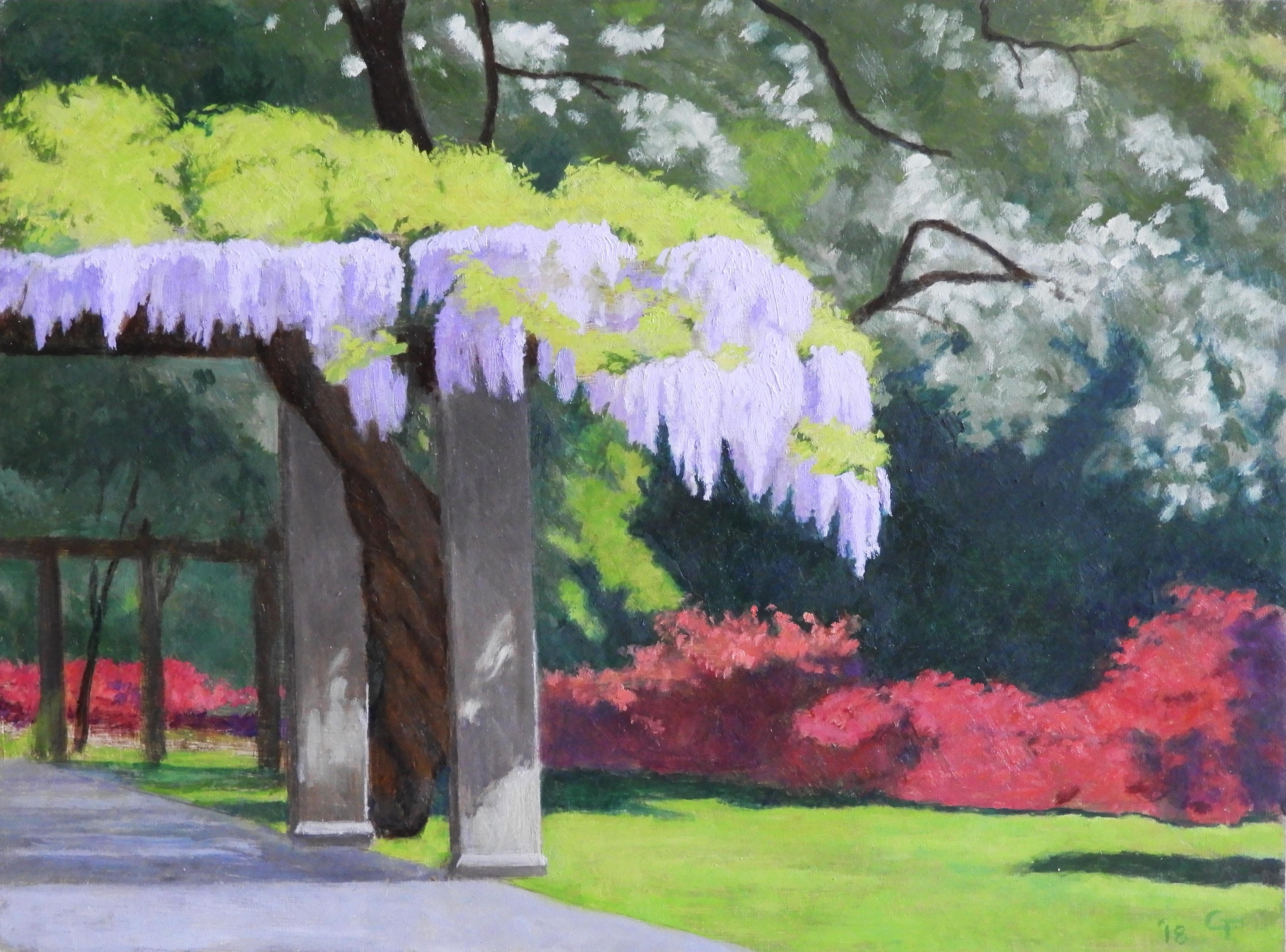 Wisteria II - Painting by Gregory Frux