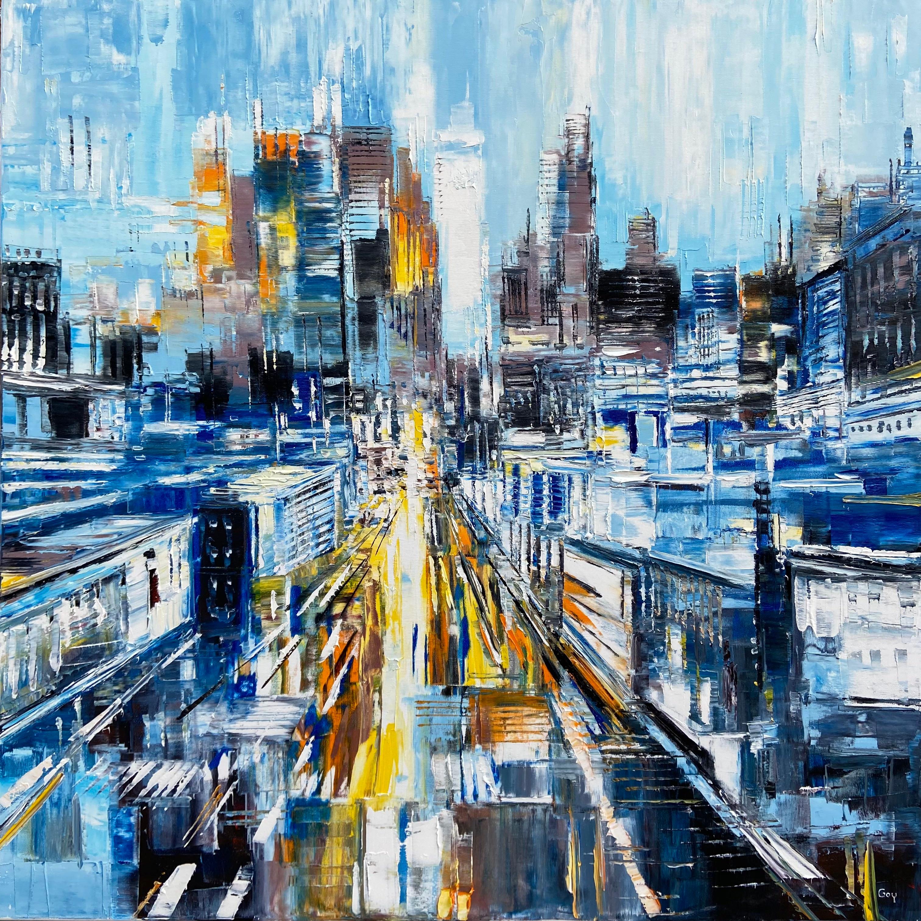 Gregory Goy Abstract Painting - City Noise #1