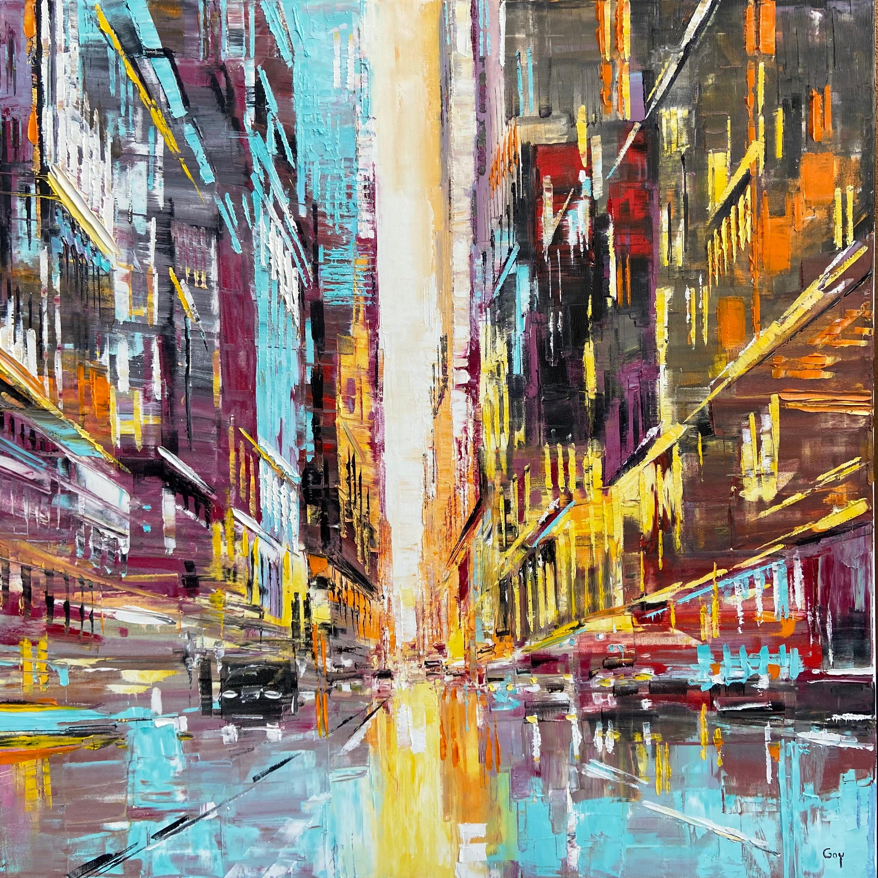 Gregory Goy Figurative Painting - City Noise #3