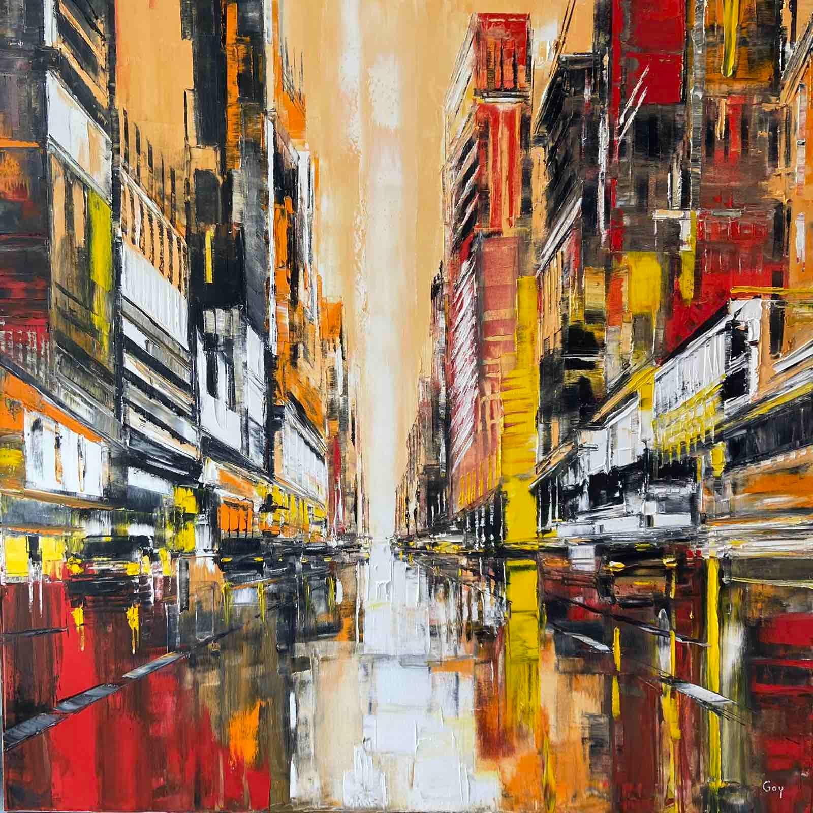 Gregory Goy Abstract Painting - City Noise #7