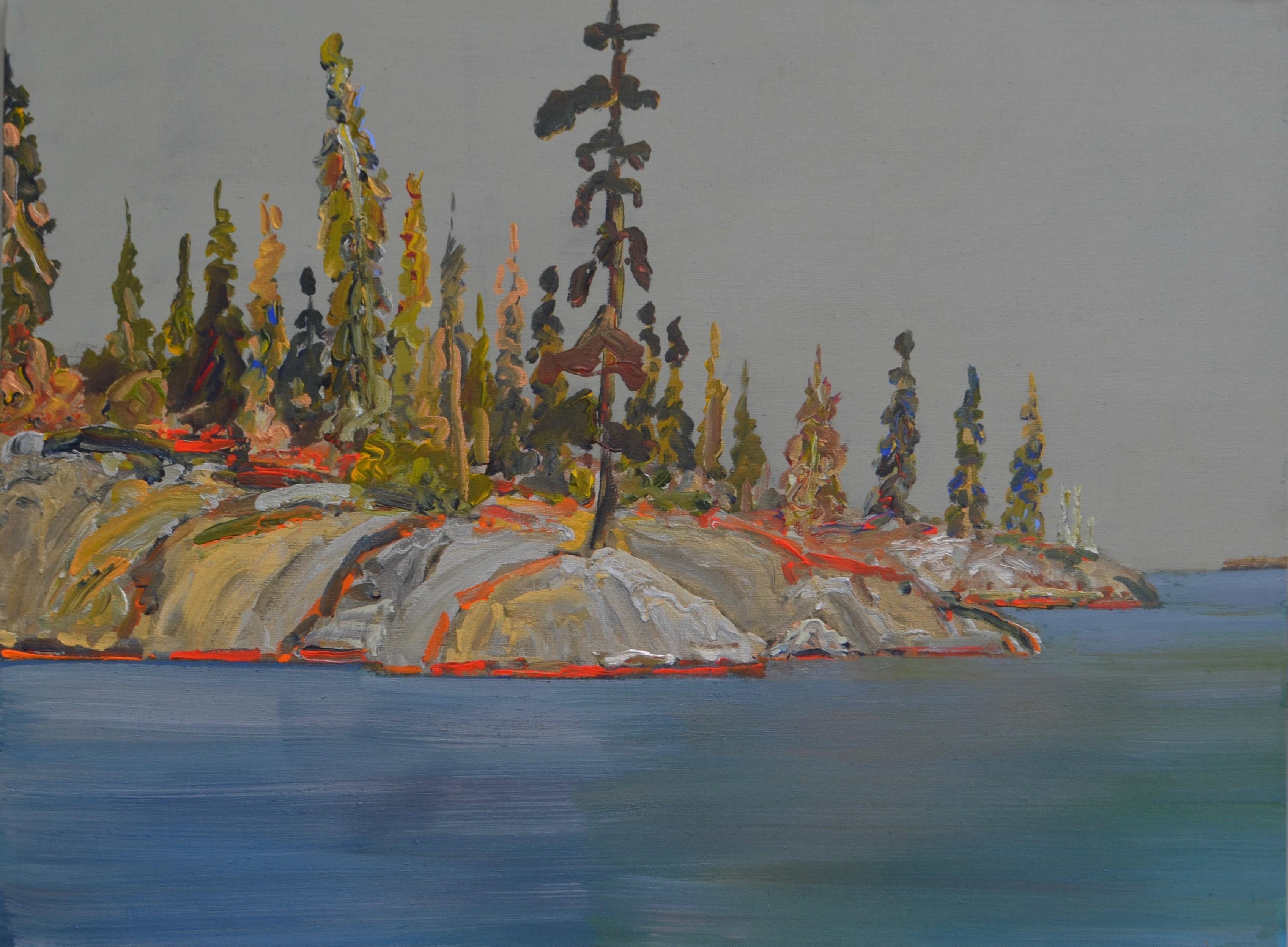 Landscape Painting de Gregory Hardy - Lluvia ligera, septiembre