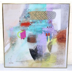 Gregory Hawthorne Mixed Media on Board of Abstract Art Signed Hawthorne