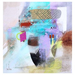 Gregory Hawthorne Mixed Media on Board of Abstract Art Signed Hawthorne