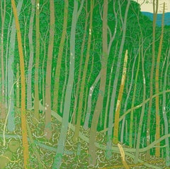 Une vue de Slaters Ridge Wyatt Mountain - Paysage forestier contemporain, 2015