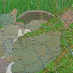 Août Cascade Wyatt Mountain - Green Trees Gray Rock Virginia Forest, 2020