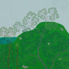 Clear Afternoon August Wyatt Mt - Blue Sky Mountains Virginia Landscape, 2023
