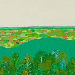 Early September Afternoon Wyatt Mt - Trees Autumn Field Virginia Landscape, 2024