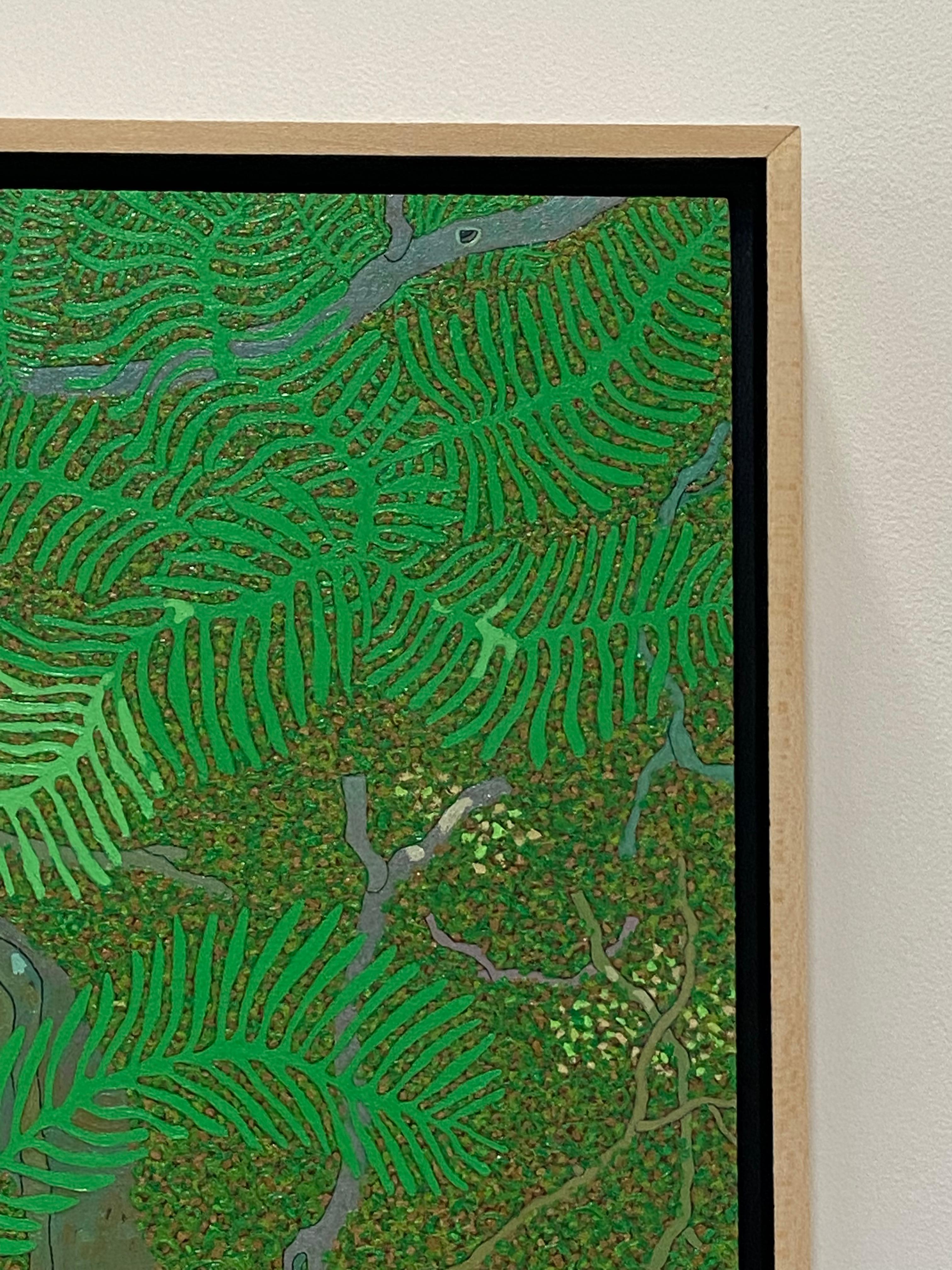 Helechos June Wyatt Mountain - Paisaje Contemporáneo Bosque Verde de Verano, 2021 en venta 8