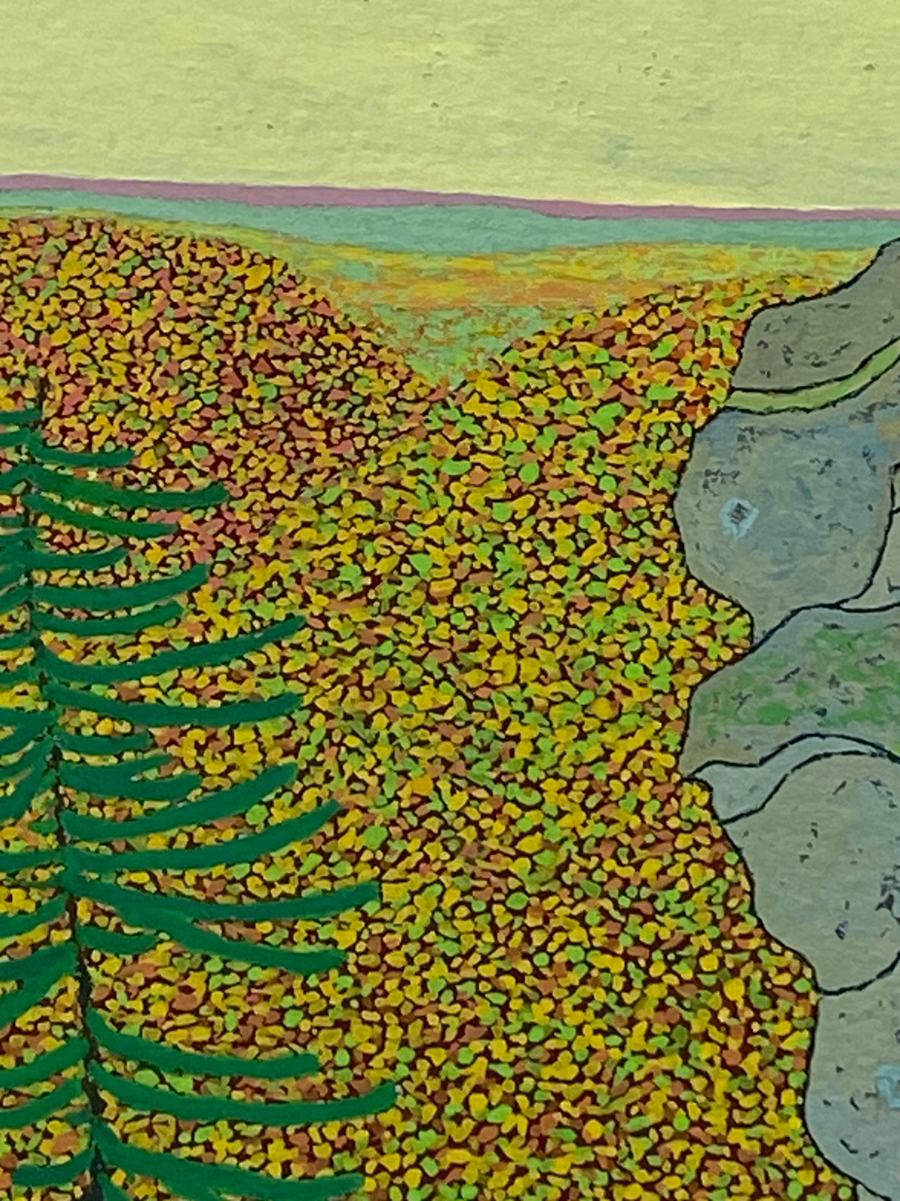 High Ridge - October Landscape Mountain Pine Yellow Autumn Leaves Virginia, 2020 For Sale 5