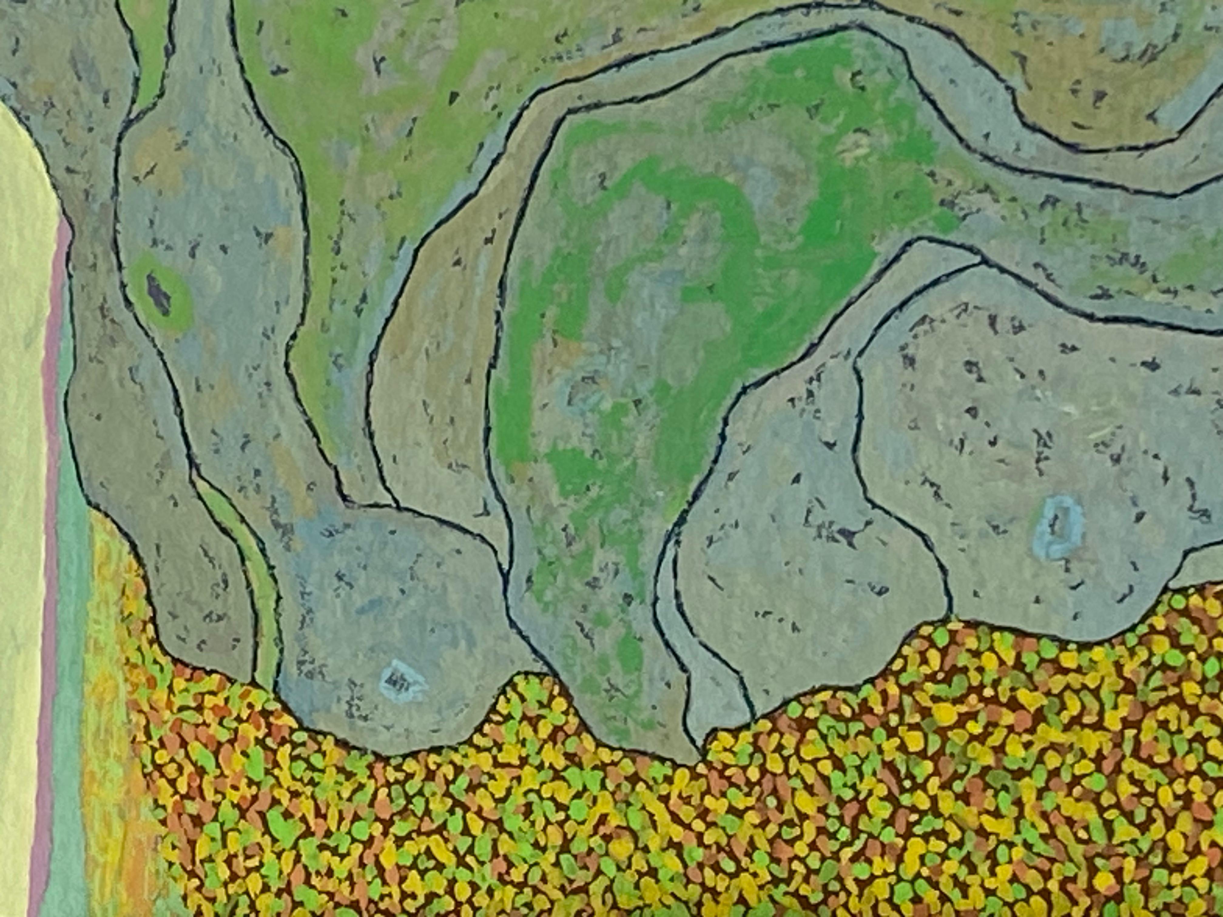High Ridge - October Landscape Mountain Pine Yellow Autumn Leaves Virginia, 2020 For Sale 9